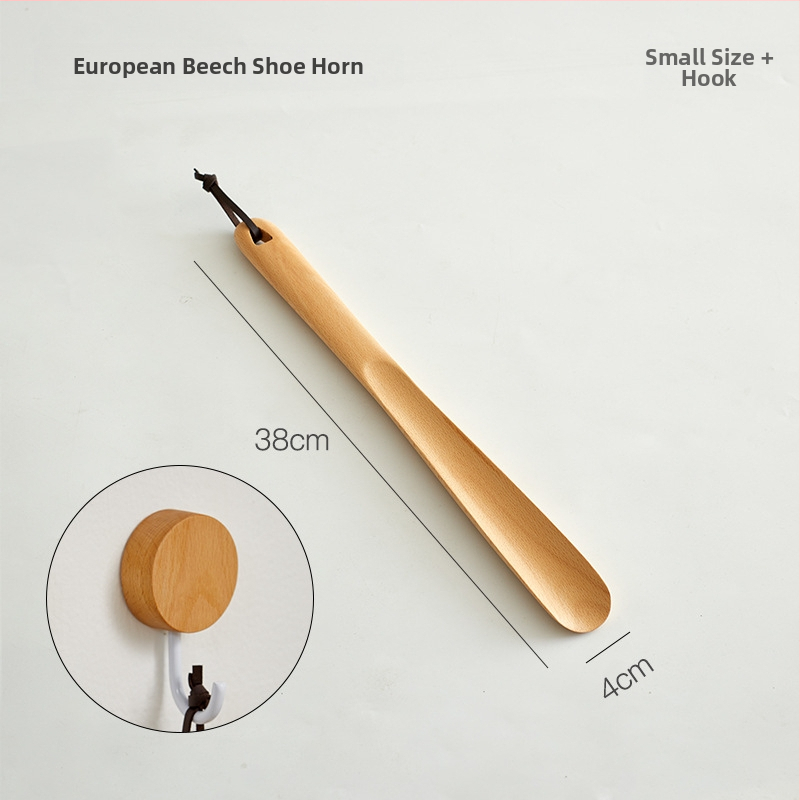 Medinis batų šaukštas iš riešutmedžio su baze ir ilgu rankena – namų naudojimui visoms sezonoms