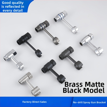 Tualeto purškimo pistoleto laikiklis - universalus be gręžimo sukinėjamu tvirtinimu (varis, Wolf Kiss, Sukiojamas, Be gręžimo, Universalus)