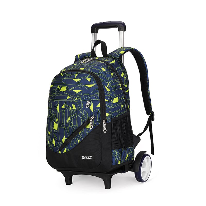 Ratinė mokyklinė kuprinė berniukams, pradinė mokykla, modelis 9124#, nailonas; kvėpuojanti, atspari dėvėjimui, mažina apkrovą.