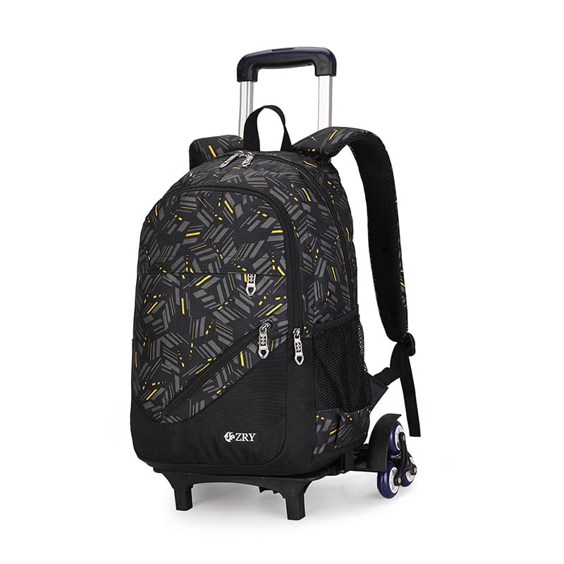 Ratinė mokyklinė kuprinė berniukams, pradinė mokykla, modelis 9124#, nailonas; kvėpuojanti, atspari dėvėjimui, mažina apkrovą.