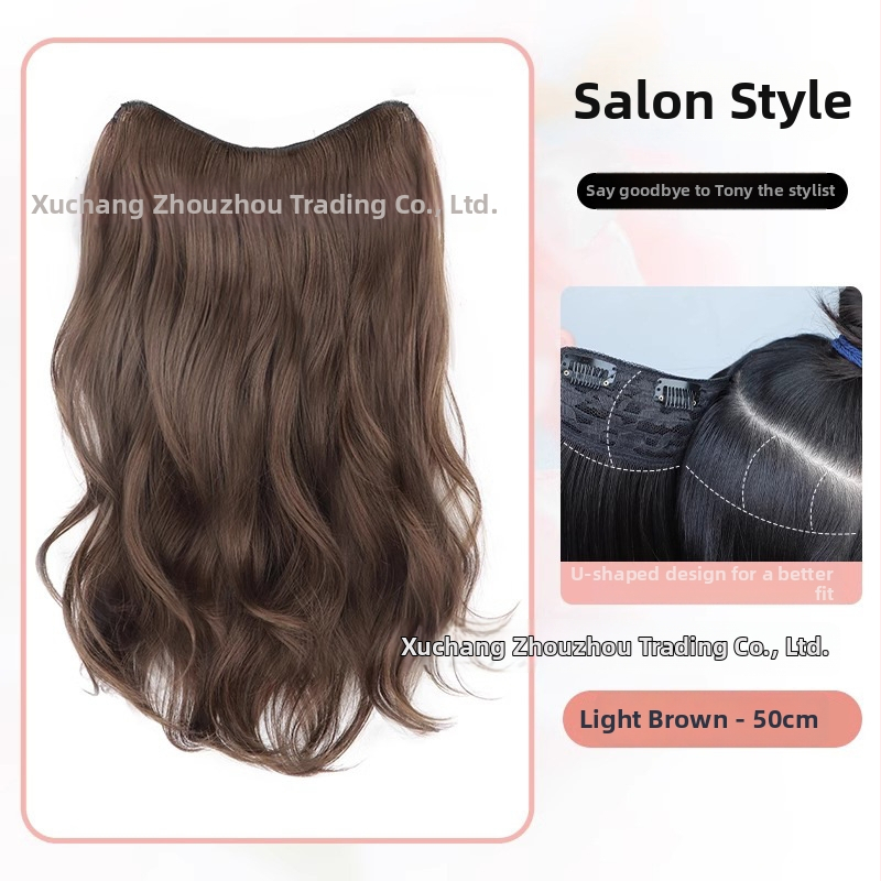 Parūka: garas viļņotas cirtas, temperatūras izturīgs šķiedra, modelis SC60, viengabala konstrukcija