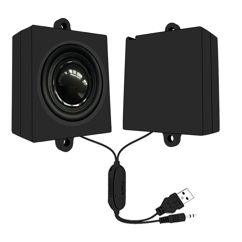 USB maitinamas kompiuterių garsiakalbis, 4 Ω, 3 W, dažnių atsakas 10–25000 Hz