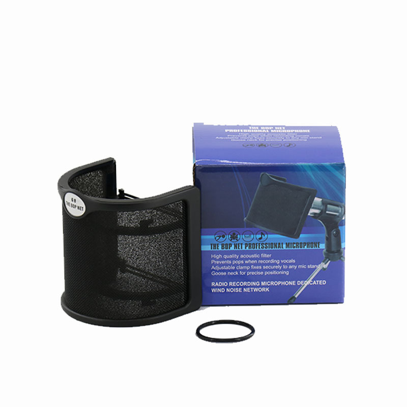 Mile Sound F-03 Kondensatoriaus Mikrofonas – U Formos Anti-Purškimo Tinklas, Vėjo Atsparus Mikrofono Priedas