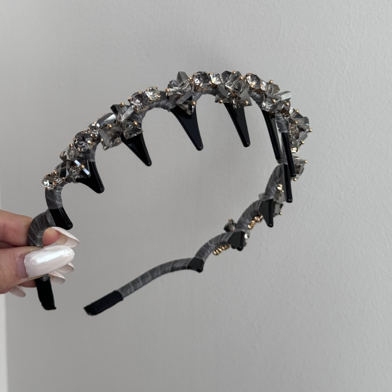 Корея стил лента за глава с кристали, ръчна изработка, пълни кристали, дамски аксесоар за коса