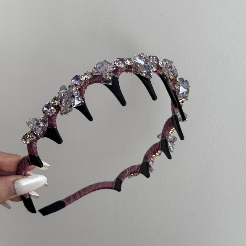 Корея стил лента за глава с кристали, ръчна изработка, пълни кристали, дамски аксесоар за коса
