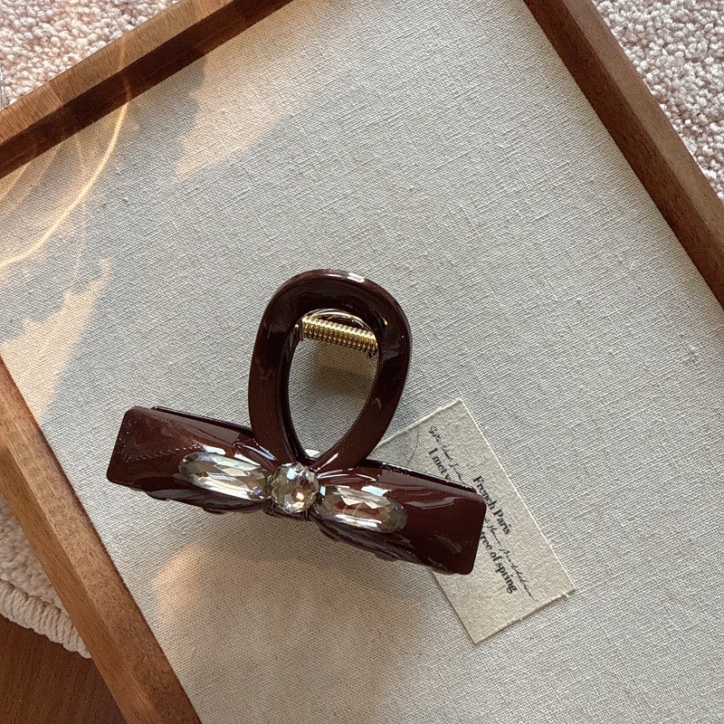 Elegantne kristallkiviga juukseklips, käsitöö