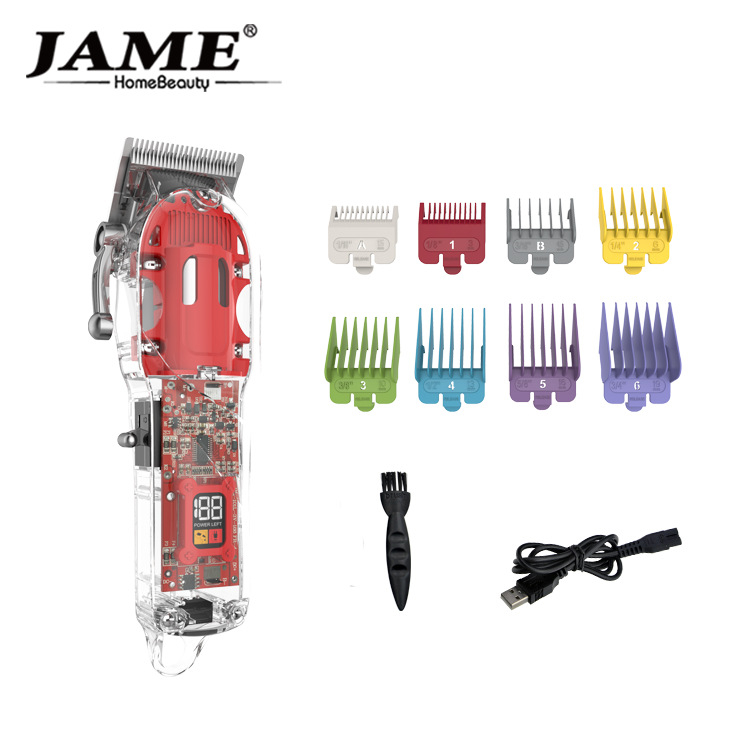 Šišač kose JM-200A, dvostruko napajanje (punjenje/baterija), glava od nehrđajućeg čelika, izvadiva i periva glava, ugrađena baterija 1200–2000 mAh