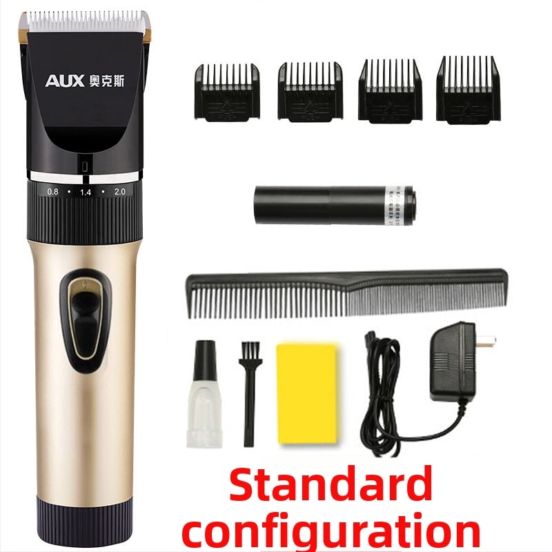 Aux A7 aparat za šišanje kose s keramičkom oštricom, izmjenjiva baterija 1200–2000mAh, trajanje rada 6–8 sati, dvostrano napajanje putem punjenja, opća uporaba za odrasle i djecu