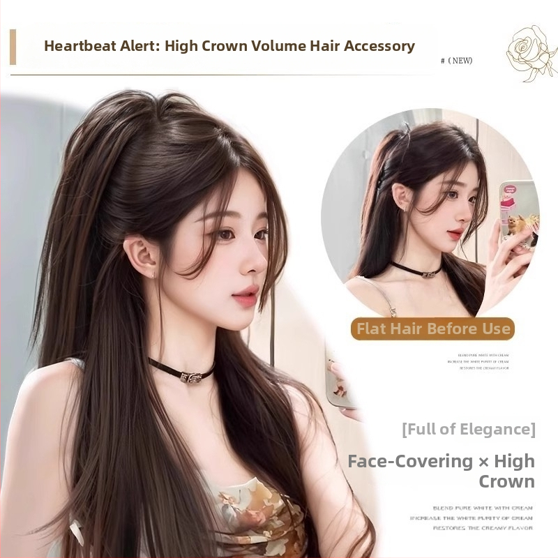 Parūka ar asti – Stils: matu saišķis, Modelis Graffiti Waterfall Straight, Mati matiem: augstas temperatūras vads, Apstrādes tehnoloģija: mehānisms