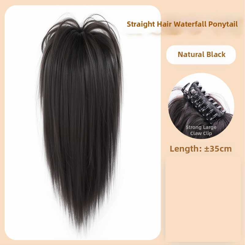 Parūka ar asti – Stils: matu saišķis, Modelis Graffiti Waterfall Straight, Mati matiem: augstas temperatūras vads, Apstrādes tehnoloģija: mehānisms