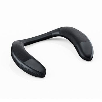 Nyakba akasztható Bluetooth hangszóró textilborítással, hordozható, sztereó, összteljesítmény 6W, frekvenciasáv 40 Hz–20 kHz, hatótávolság 20 m, IPX4