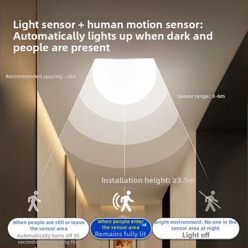 LED radaro jutiklio lemputė koridoriams ir laiptinėms, E27 sraigtinis lizdas, 220V, 95 lm/W, modelis PAK543071/PAK543072