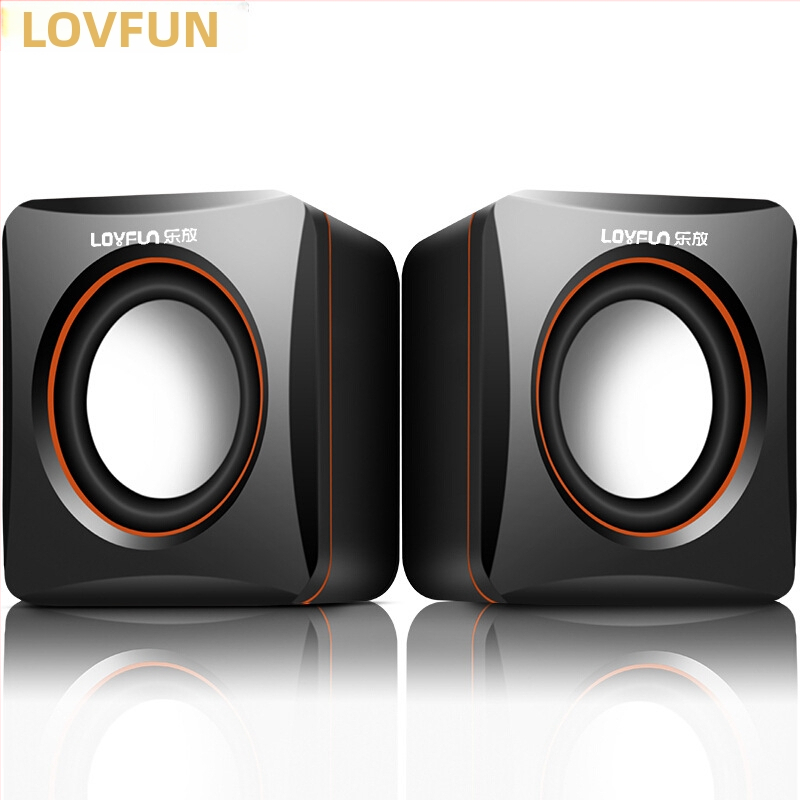 LF-701 Mini stolné počítačové reproduktory, USB rozhranie, 3,5 mm audio jack, 2-kanálový stereo zvuk