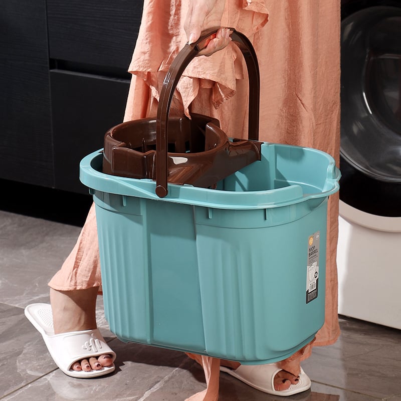 Κάδος σφουγγαρίσματος με στύψιμο, παλιός σχεδιασμός, πλαστικός ορθογώνιος κάδος για οικιακή χρήση