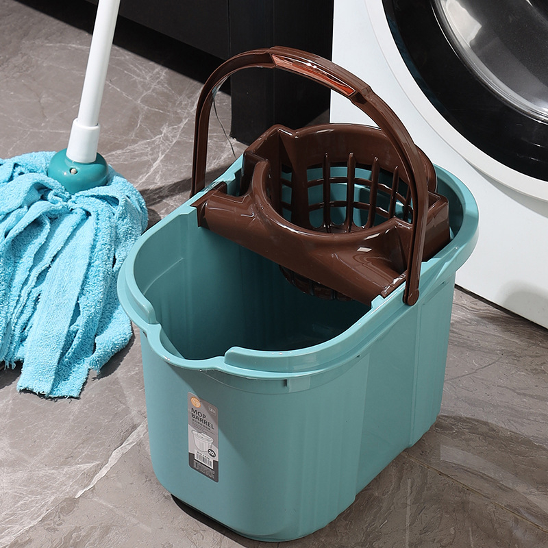 Κάδος σφουγγαρίσματος με στύψιμο, παλιός σχεδιασμός, πλαστικός ορθογώνιος κάδος για οικιακή χρήση