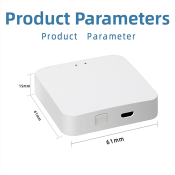Graffiti SY-WZJ1 Nutikas Zigbee Juhtmevaba Värav Tuya Smart 3.0 Keskjuhtimisega, 2,4 GHz Wi‑Fi, Tulemüüritugi