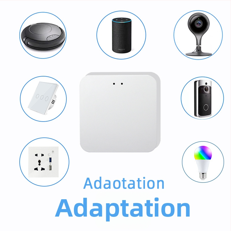 Graffiti SY-WZJ1 Inteliģents Zigbee Bezvadu Vārti ar Tuya Smart 3.0 Centrālo Kontroli, 2,4 GHz Wi‑Fi, Ugunsmūra Atbalsts