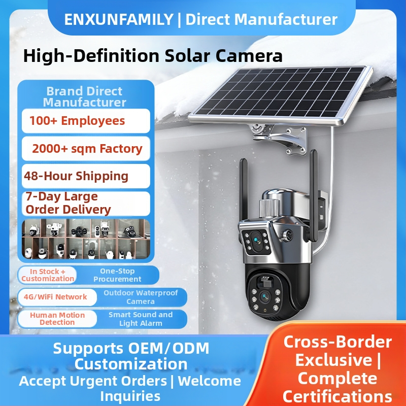 Saulės energijos stebėjimo kamera su 4G, 6MP CMOS jutikliu, 1920x2160 raiška, 4 mm objektyvas, naktinis matymas