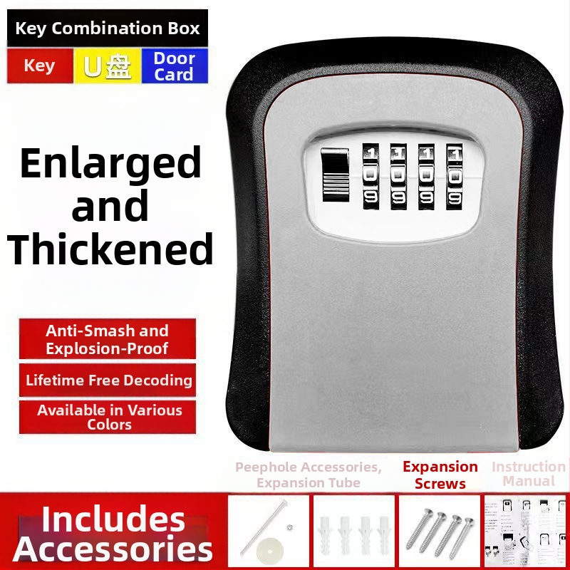 Cat-Eye dizaino raktų dėžutė, be gręžimo viešbučiams ir statybos aikštelėms, ABS plastikas, mechaninis užraktas G2L, prieiga kortele ir kombinaciniu užraktu