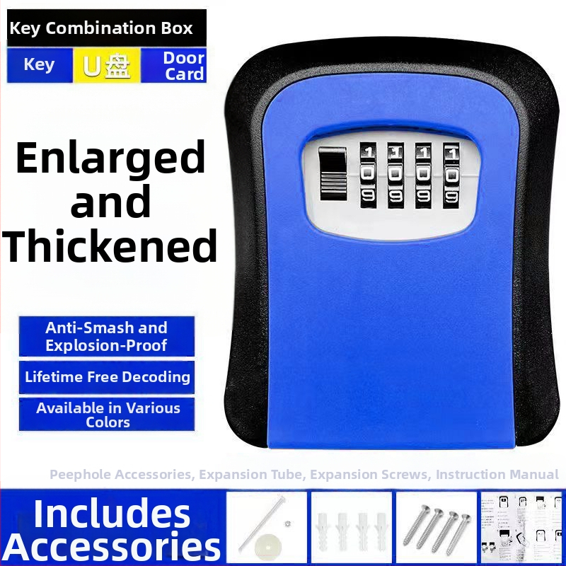 Cat-Eye dizaino raktų dėžutė, be gręžimo viešbučiams ir statybos aikštelėms, ABS plastikas, mechaninis užraktas G2L, prieiga kortele ir kombinaciniu užraktu