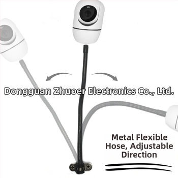 Monitoriaus laikiklis su 360° pasukimu, metalo konstrukcija, šilumos susitraukiantis vamzdelis, lankstus kaklas