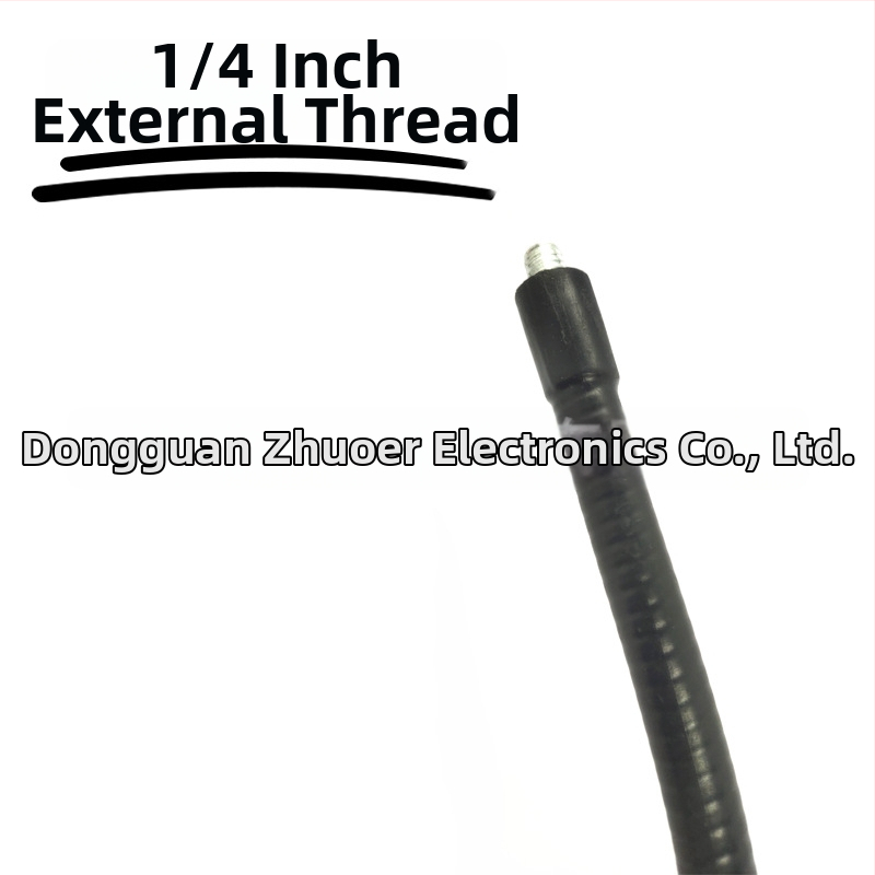 Monitora stiprinājums ar 360° griezumu, metāla konstrukcija, siltuma sašaurināšanās caurule, elastīgs kakls