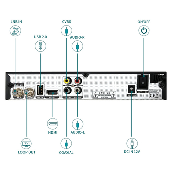 SSTRONG SRT 4922A HD TV set-top box, USB/HDMI/AV/TV sąsaja, įdiegta flash atmintis, 3C sertifikatas