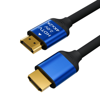 HDMI kabelis 4K 2.0 su auksu dengtomis jungtimis, varinis laidinimas, skirtas TV
