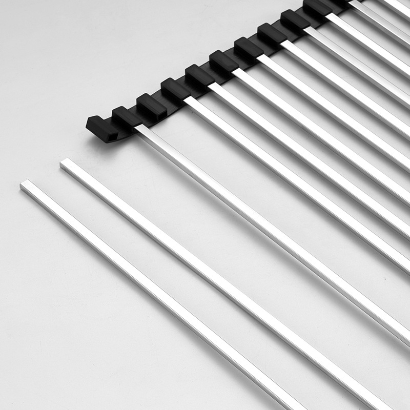 Raft de scurgere pentru chiuvetă; oțel inoxidabil; pliabil; seria Draining rack; Hong Junda – personalizare cu logo