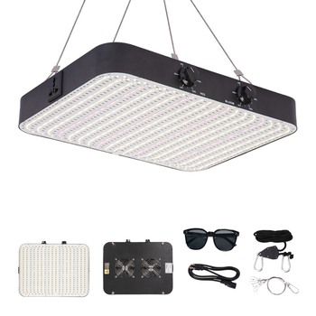 LED kvantinės plokštės augalų lemputė vidaus šiltnamiui – modelis Fls-qbc-200W, įvesties įtampa 100-277V, LM281B LED diodai, 1140 LED, šviesos srautas 50 000 lm, 130 lm/W