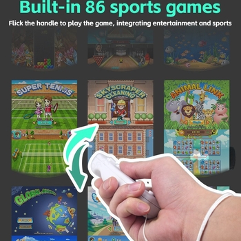 Data Frog Y2 интерактивна обновена телевизионна игрова конзола – безжична, HDMI интерфейс, за двама играчи, сензорно движение, игри за рязане на плодове