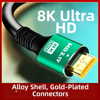 HDMI 2.1 pratęsimo laidas su variniu laidininku 8K televizoriams, projektoriams, monitoriams ir set-top dėžėms