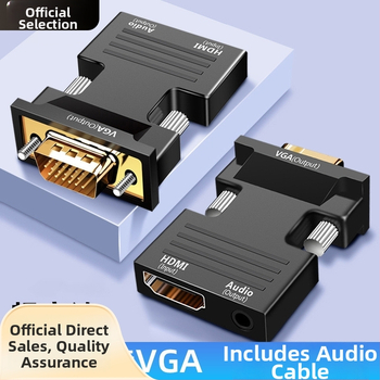 HDMI į VGA vienakryptis vaizdo adapterio kabelis, CS5210 lustas, HDMI įėjimas