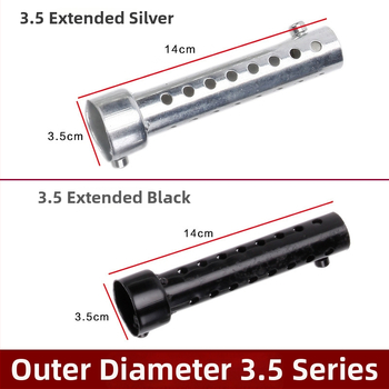 Modifikuotas motociklo išmetamųjų dujų vamzdis, Mopie Silencer, geležis, motociklo modifikacijai