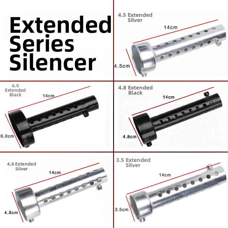 Muudetud mootorratta väljalasketorud, Mopie Silencer, raud, mootorratta modifikatsiooniks