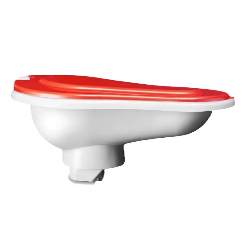 Toaletă temporară din plastic pentru construcții — fără rezervor, diametru standard al conductei de canalizare, fără sifon