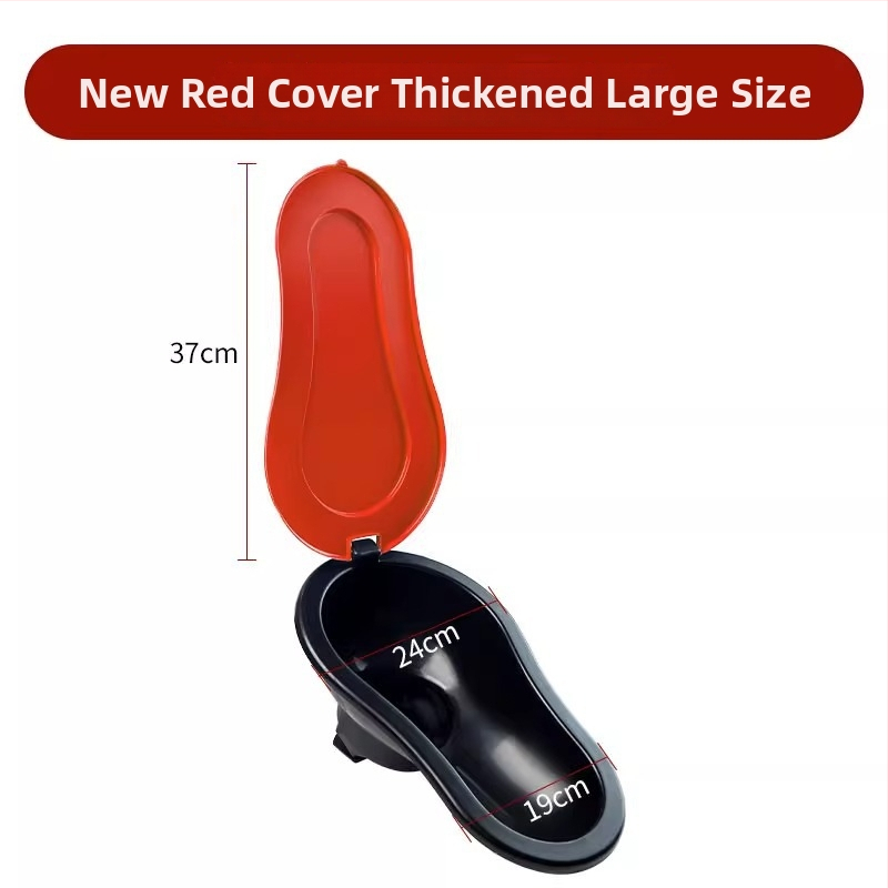 Plastikinis laikinas klozetas statyboms — be sifono, be rezervuaro, įprastas kanalizacijos skersmuo