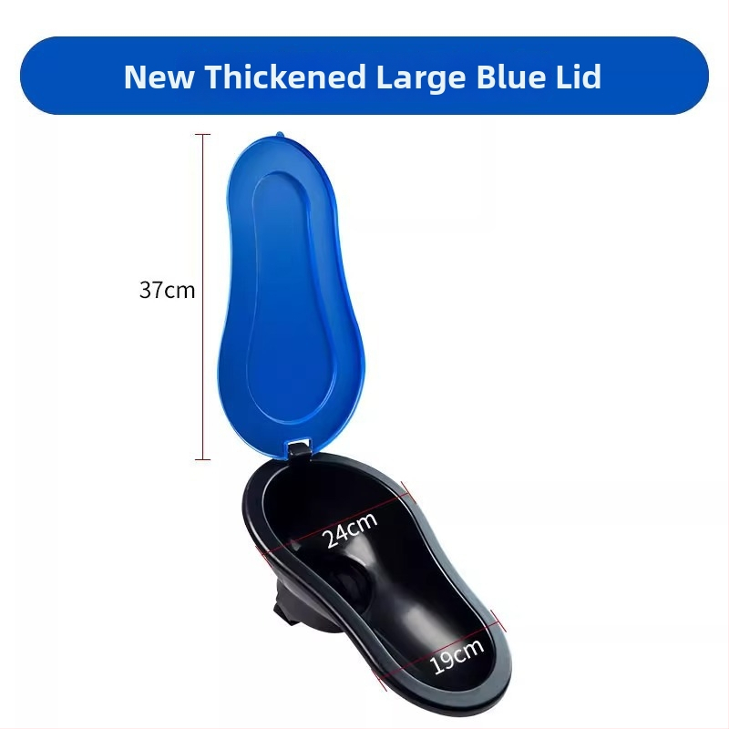 Plastikinis laikinas klozetas statyboms — be sifono, be rezervuaro, įprastas kanalizacijos skersmuo