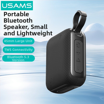 USAMS išorinis Bluetooth garsiakalbis su atspariu vandeniui korpusu, Bluetooth 5.0, nuotolis iki 10 m, baterijos veikimo laikas 4–8 val.