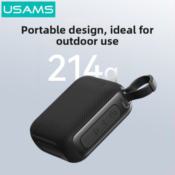 USAMS išorinis Bluetooth garsiakalbis su atspariu vandeniui korpusu, Bluetooth 5.0, nuotolis iki 10 m, baterijos veikimo laikas 4–8 val.