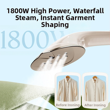 Midea tvaika gludināšanas iekārta drēbēm – rokas un vertikālais tvaika gludināšanas ierīce, sterilizācija un ērīšu noņemšana, modelis YGJ18DB, 111–240V