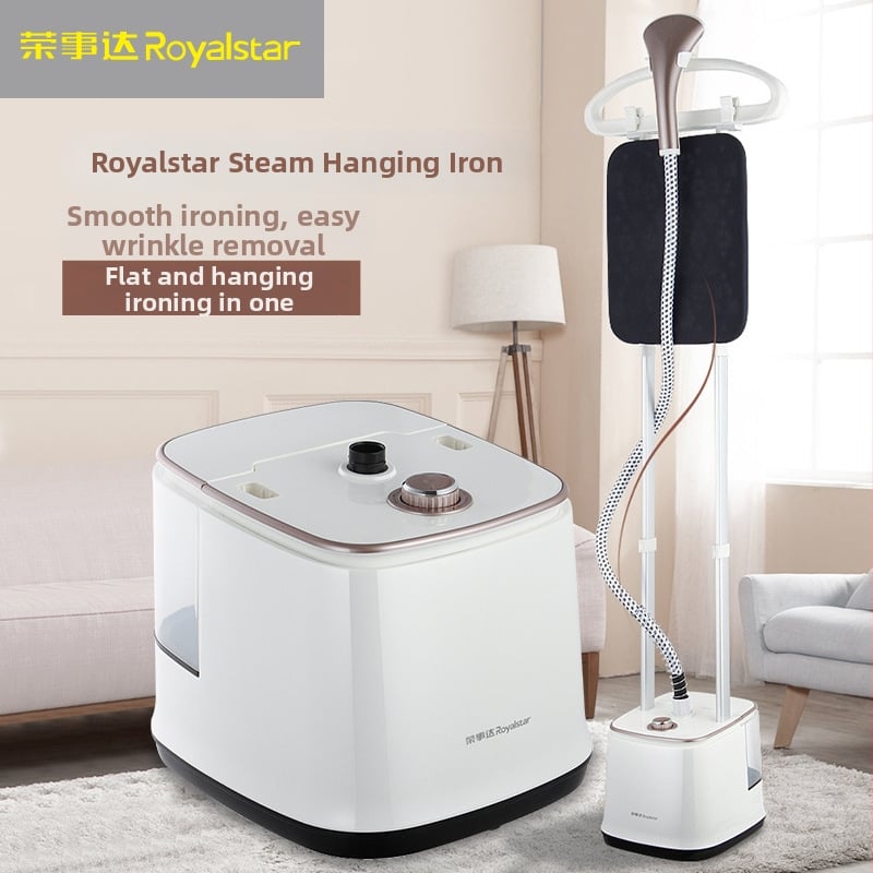 Royalstar Apģērbu tvaika gludināšanas ierīce – rokas, vertikāla, 2,6 L tvertne, 111–240 V, 5+ temperatūras iestatījumi