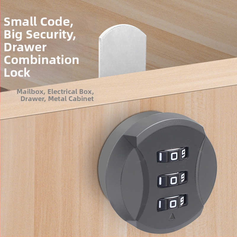 Lacăt pentru dulap cu parolă, limbă pentru sertar, din aliaj de zinc + plastic, modelul 2025.7.12