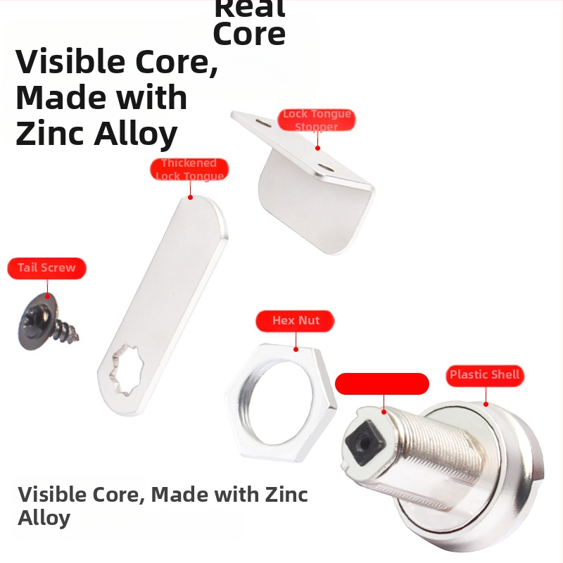 Lacăt pentru dulap cu parolă, limbă pentru sertar, din aliaj de zinc + plastic, modelul 2025.7.12