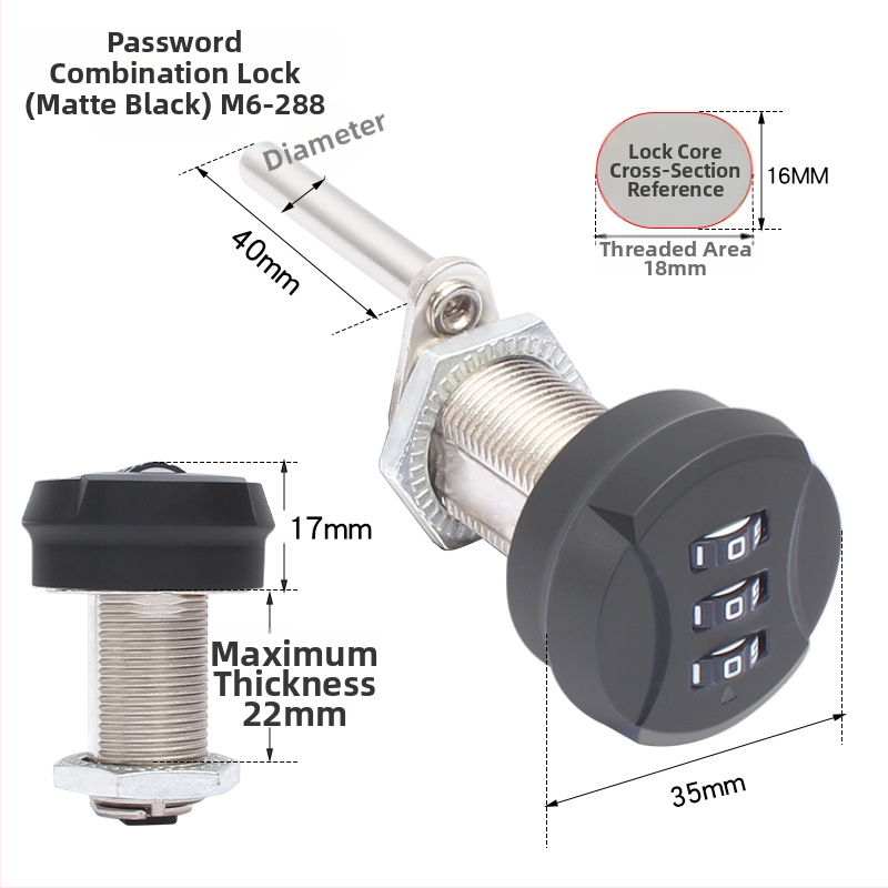 Lacăt pentru dulap cu parolă, limbă pentru sertar, din aliaj de zinc + plastic, modelul 2025.7.12