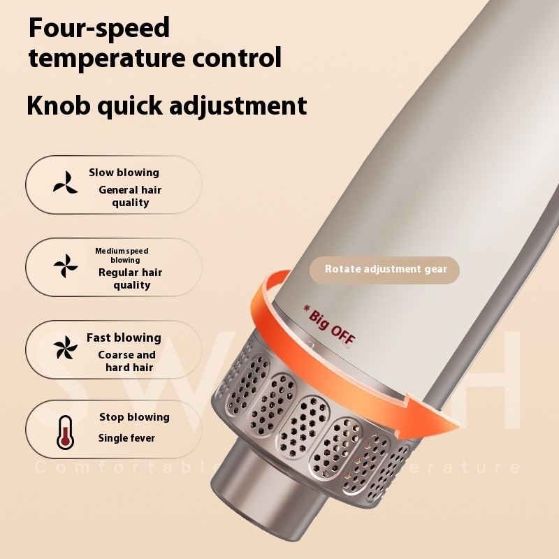 3-u-1 sušilo za kosu s toplim zrakom za ravnanje, volumen i uvijanje — NX-03 | AC motor, 50 W, 220 V, 3 brzine, hladan/topli zrak