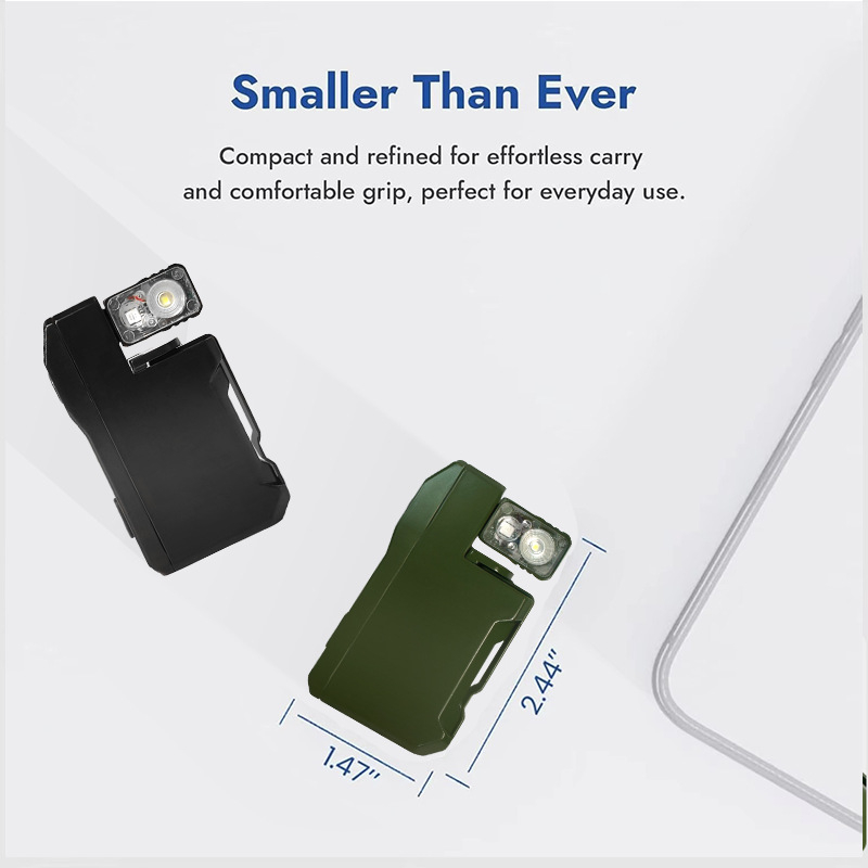 G5 uzlādes mini rokas LED lukturis, alumīnija sakausējums, 360° rotācija, 100–200 m diapazons