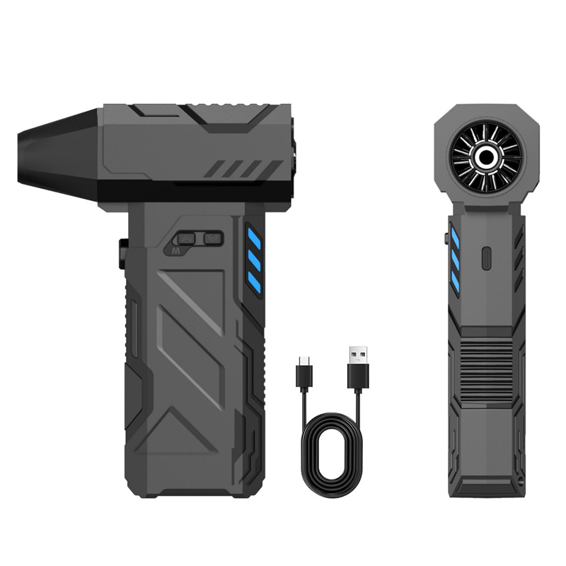 Χειροποίητη συσκευή φυσητήρα-αναρρόφησης για κατασκήνωση — διπλής χρήσης, 5V/2A, 150W, αναρρόφηση 10000 Pa, επαναφορτιζόμενη, ασύρματη, φουσκώνει