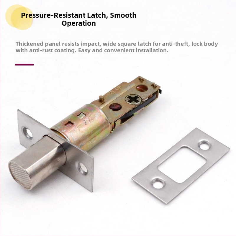 Yigu skrytá zámka na dvere pre vnútorné drevené dvere, zliatina zinku, moderný minimalistický štýl