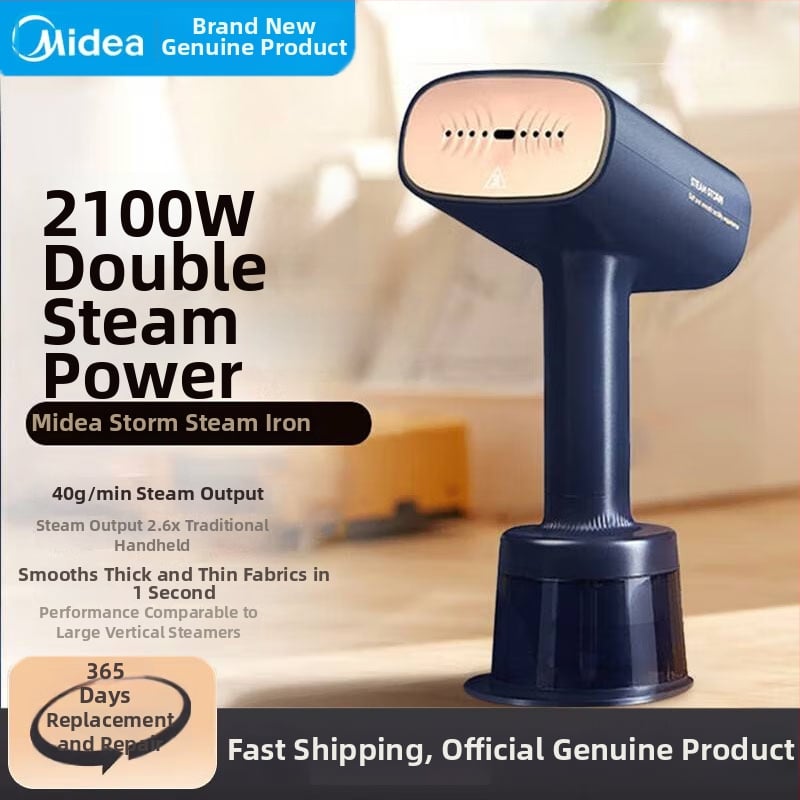 Midea käsikäes aurupintsel ja triikraud, kahekordne kaasaskantav triikraud, mudel YBJ21T1, AC, 50 Hz, 210 ml veepaak